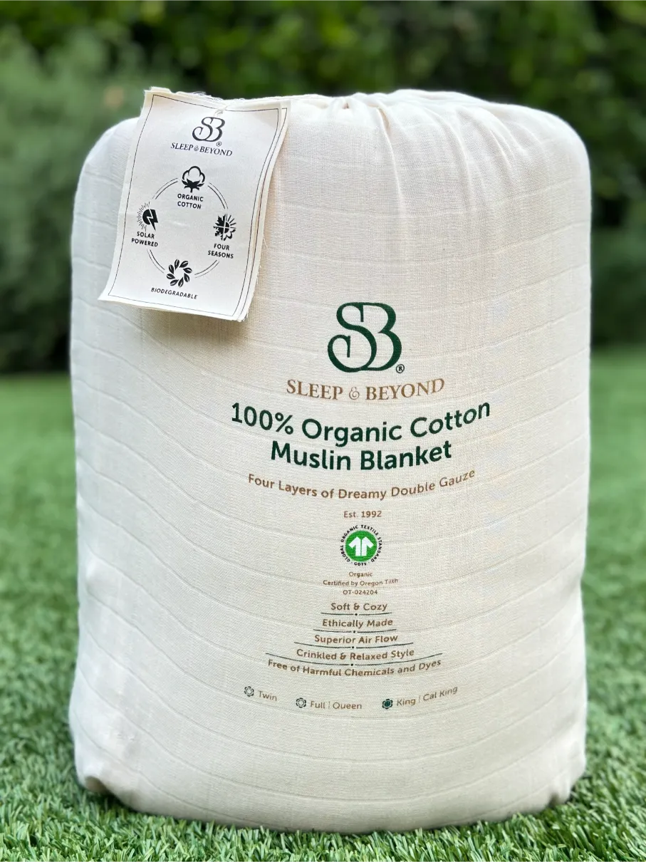 Organic Cotton Muslin Blanket - Image 3