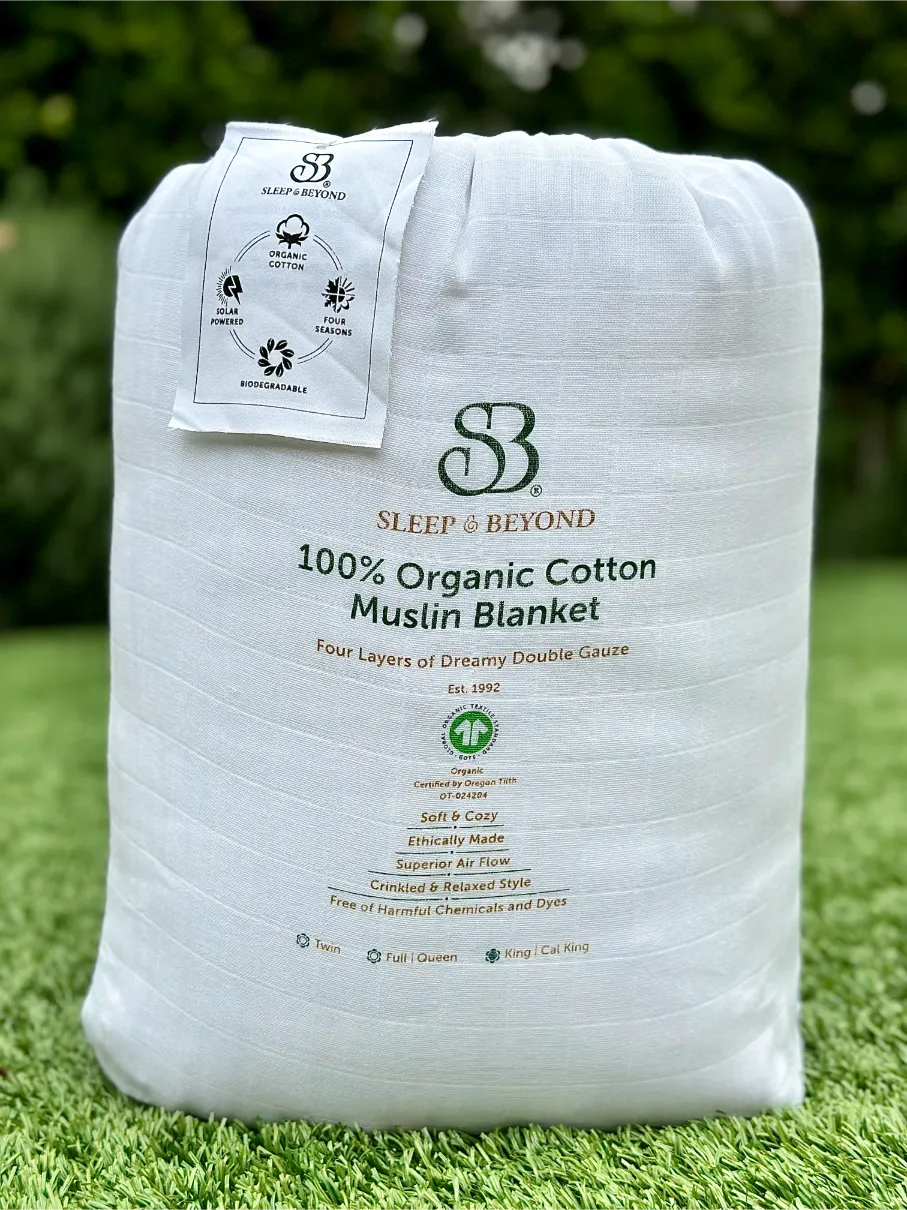 Organic Cotton Muslin Blanket - Image 7
