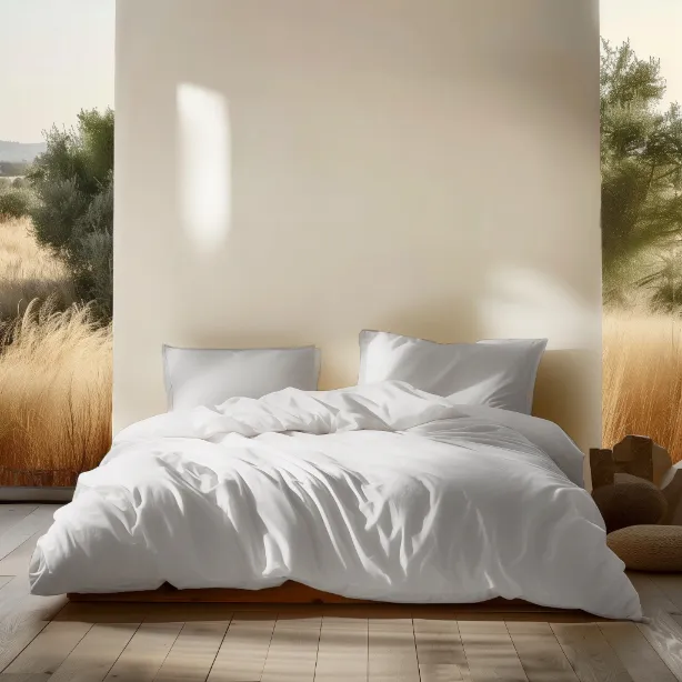 270TC Organic Cotton Percale Sheet Set - Image 3