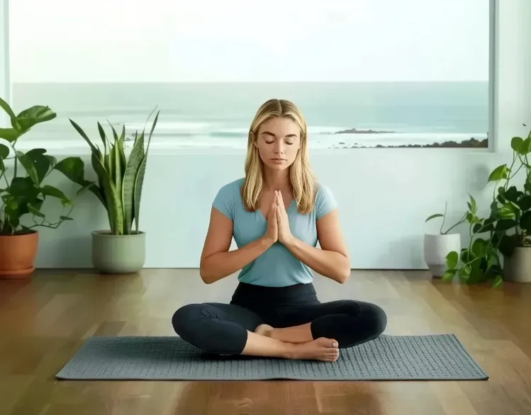 100% Natural Non-Slip Yoga Mat Set